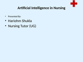 Artificial Intelligence Transforming Nursing Practice and Education | PPTX