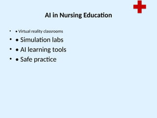 Artificial Intelligence Transforming Nursing Practice and Education | PPTX