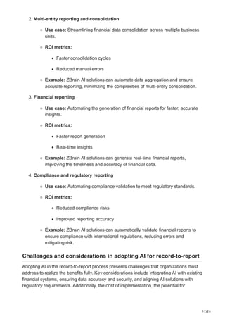AI in record-to-report Scope integration use cases challenges and ...