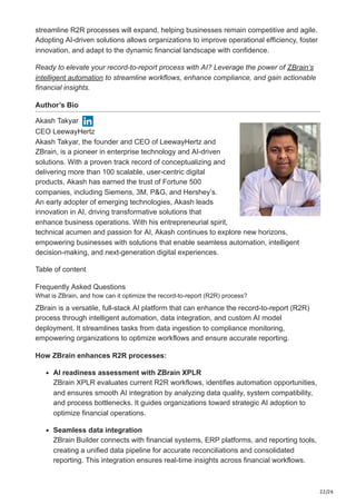 AI in record-to-report Scope integration use cases challenges and ...