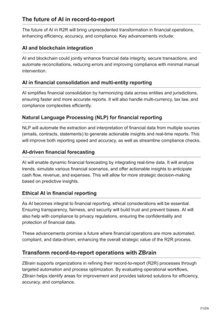AI in record-to-report Scope integration use cases challenges and ...