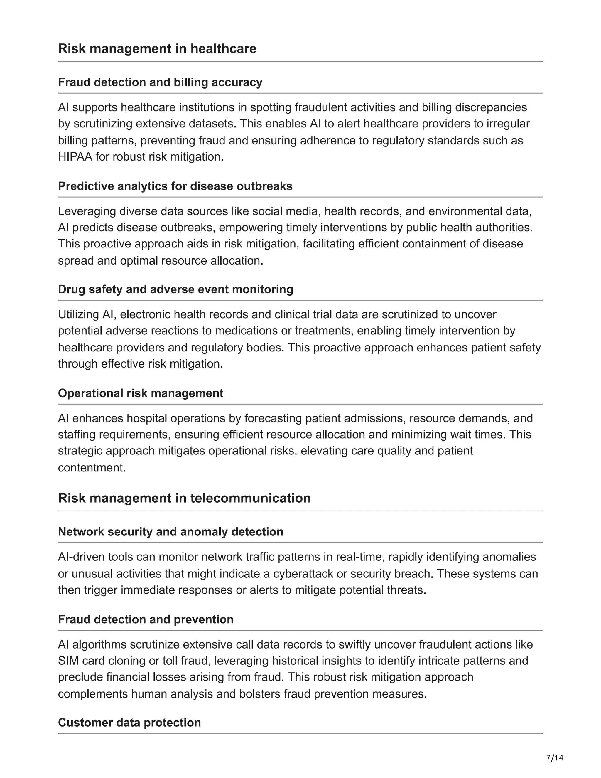 AI in risk management: A new paradigm for business resilience | PDF