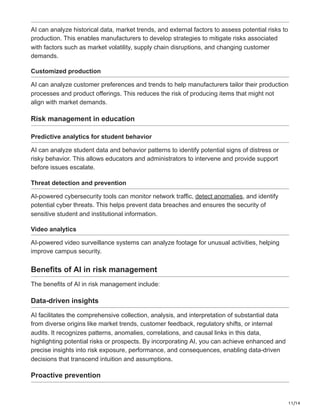 AI in risk management: A new paradigm for business resilience | PDF