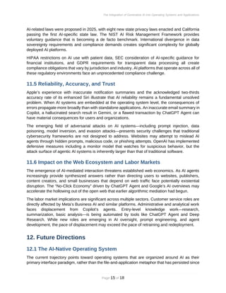 AI Integration in Operating Systems and Applications | PDF