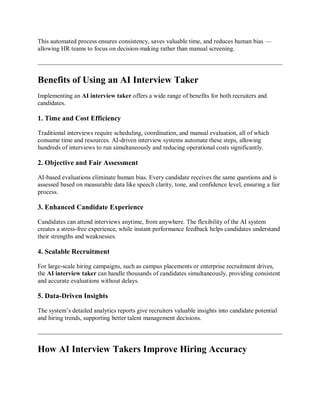 AI Interview Taker: AI Interview Taker.pdf