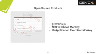 @roesslerj64
- gremlins.js
- NetFlix Chaos Monkey
- UI/Application Exerciser Monkey
Open Source Products
 