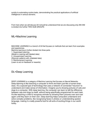 A BRIEF INTRODUCTION TO ARTIFICIAL INTELLIGENCE | DOCX