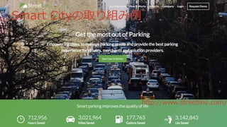 © 2016 NTT DOCOMO, INC. All Rights Reserved.
http://www.streetline.com/
Smart  Cityの取り組み例例
 