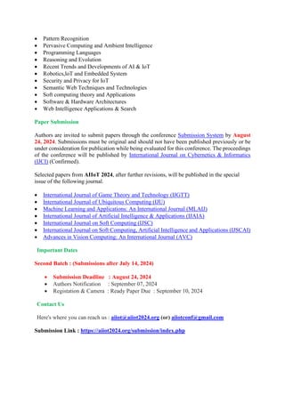 2nd International Conference On Artificial Intelligence And Iot Aiiot 2024 Pdf 2nd International Conference On Artificial Intelligence And Iot Aiiot 2024 Pdf