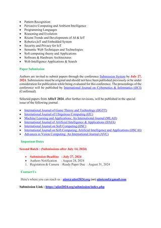 2nd International Conference On Artificial Intelligence And Iot Aiiot 2024 Pdf 2nd International Conference On Artificial Intelligence And Iot Aiiot 2024 Pdf