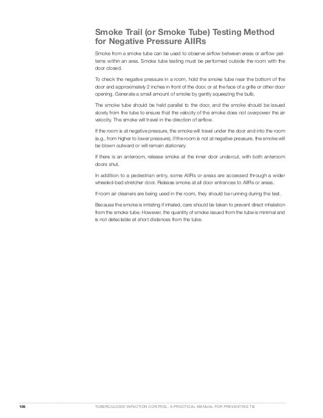 Guidelines For Airbone Infection Isolation Room