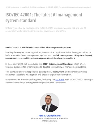 AI IR ISO 42001 INTERPRATATION OF ARTIFICIAL | PDF