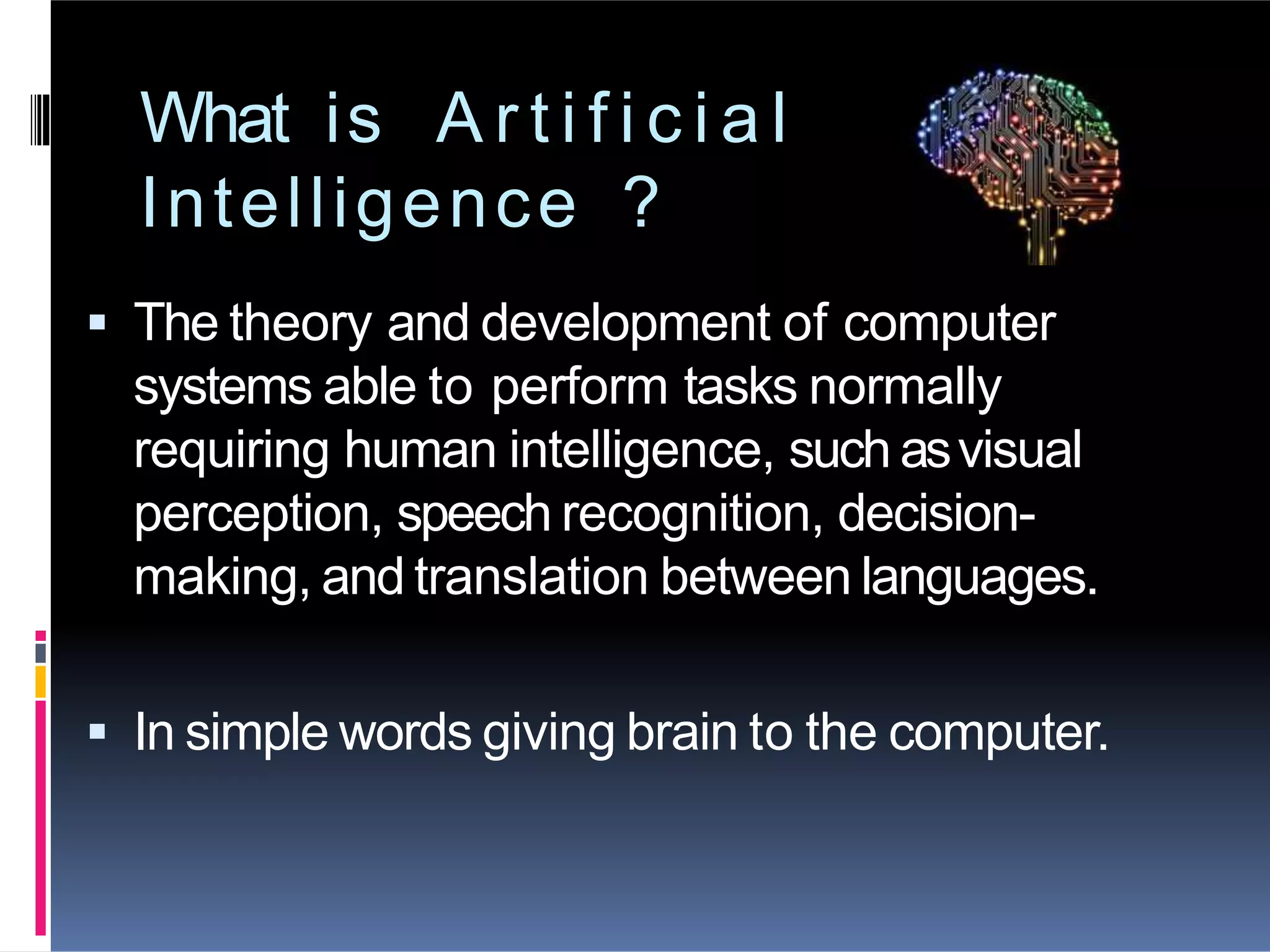 Artificial Intelligence ppt | PPT
