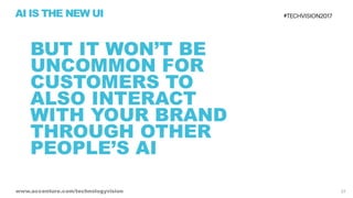 AI is the New UI - Tech Vision 2017 Trend 1
