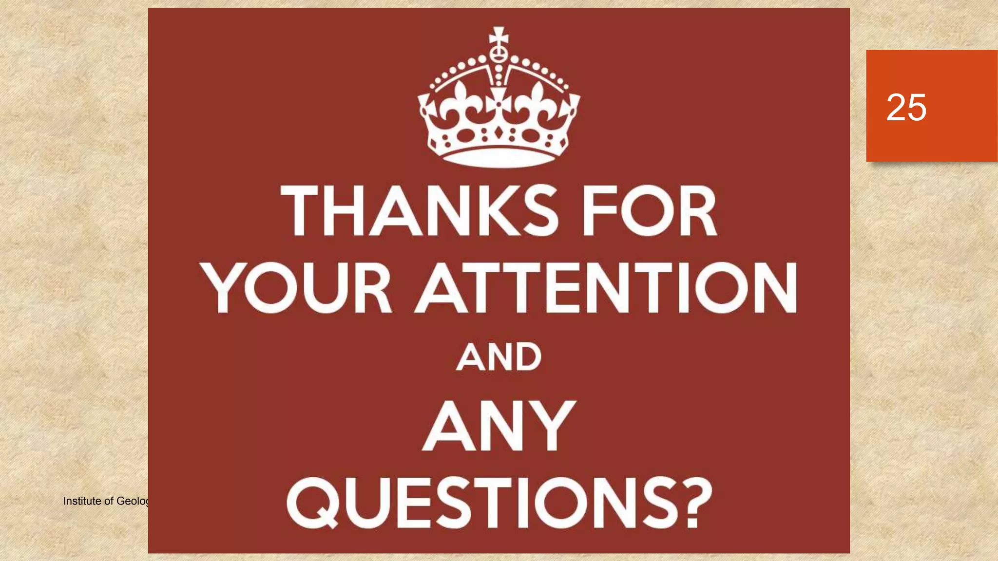 Tuesday, December 23, 2014Institute of Geology, University of the Punjab
25
 