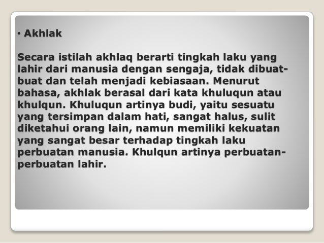 Islam sebagai way of life