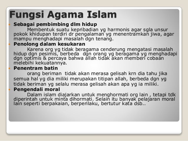 Islam Sebagai Way Of Life