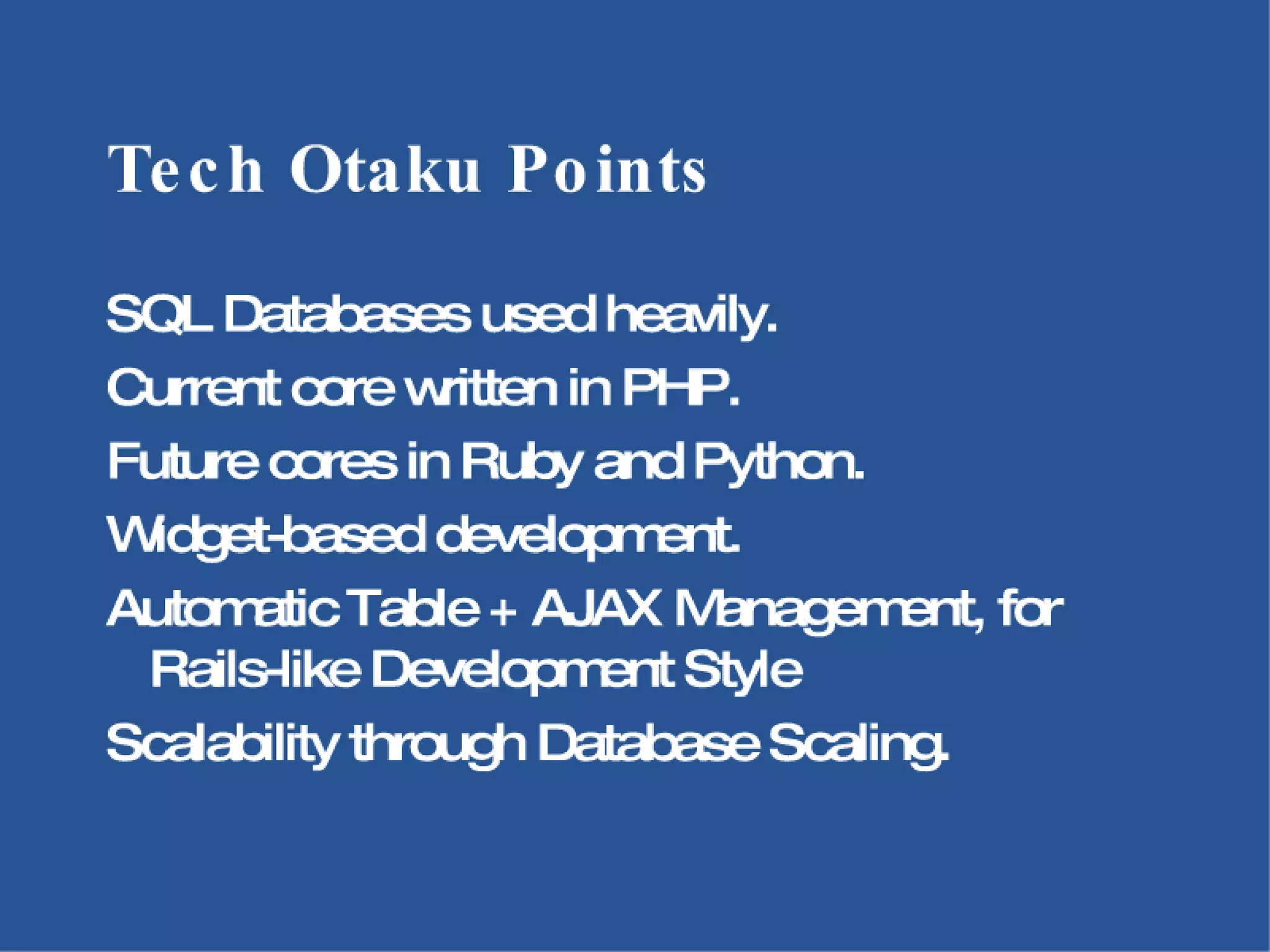 Aiki Framework in 32 Slides