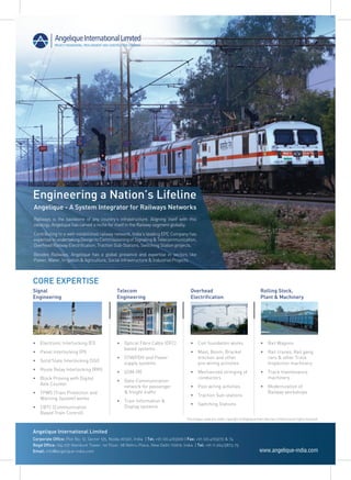 Engineering a Nation's Lifeline (Angelique) - A System Integrator for Railway Networks - Rail Analysis India