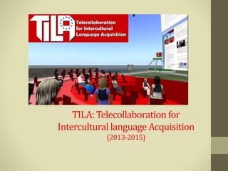 TILA: Telecollaboration for 
Intercultural language Acquisition 
(2013-2015) 
 