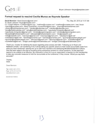 AILA's Shameful Cecilia Munoz Scandal | PDF