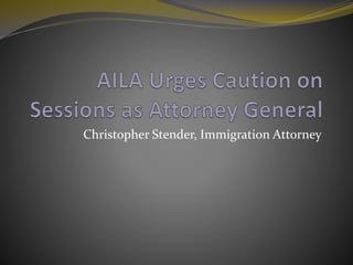 Christopher Stender, Immigration Attorney
 