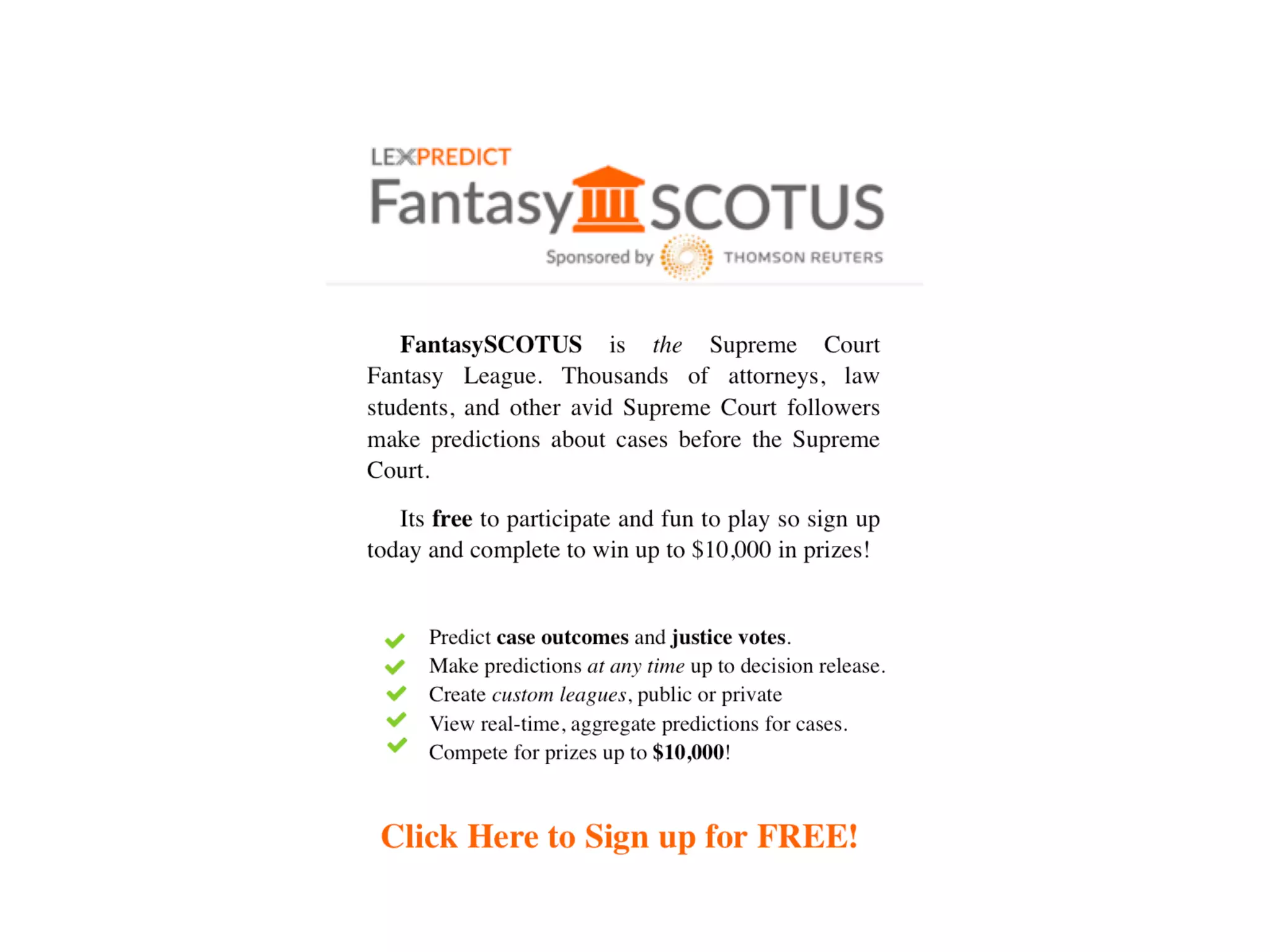 #LegalAnalytics
Quantitative Legal Prediction
 