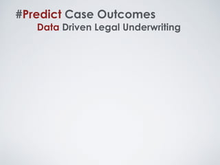 #LegalAnalytics
Quantitative Legal Prediction
 