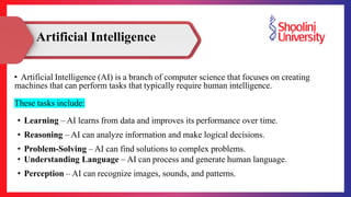 A lecture number one on the topic of artificial intelligence | PDF
