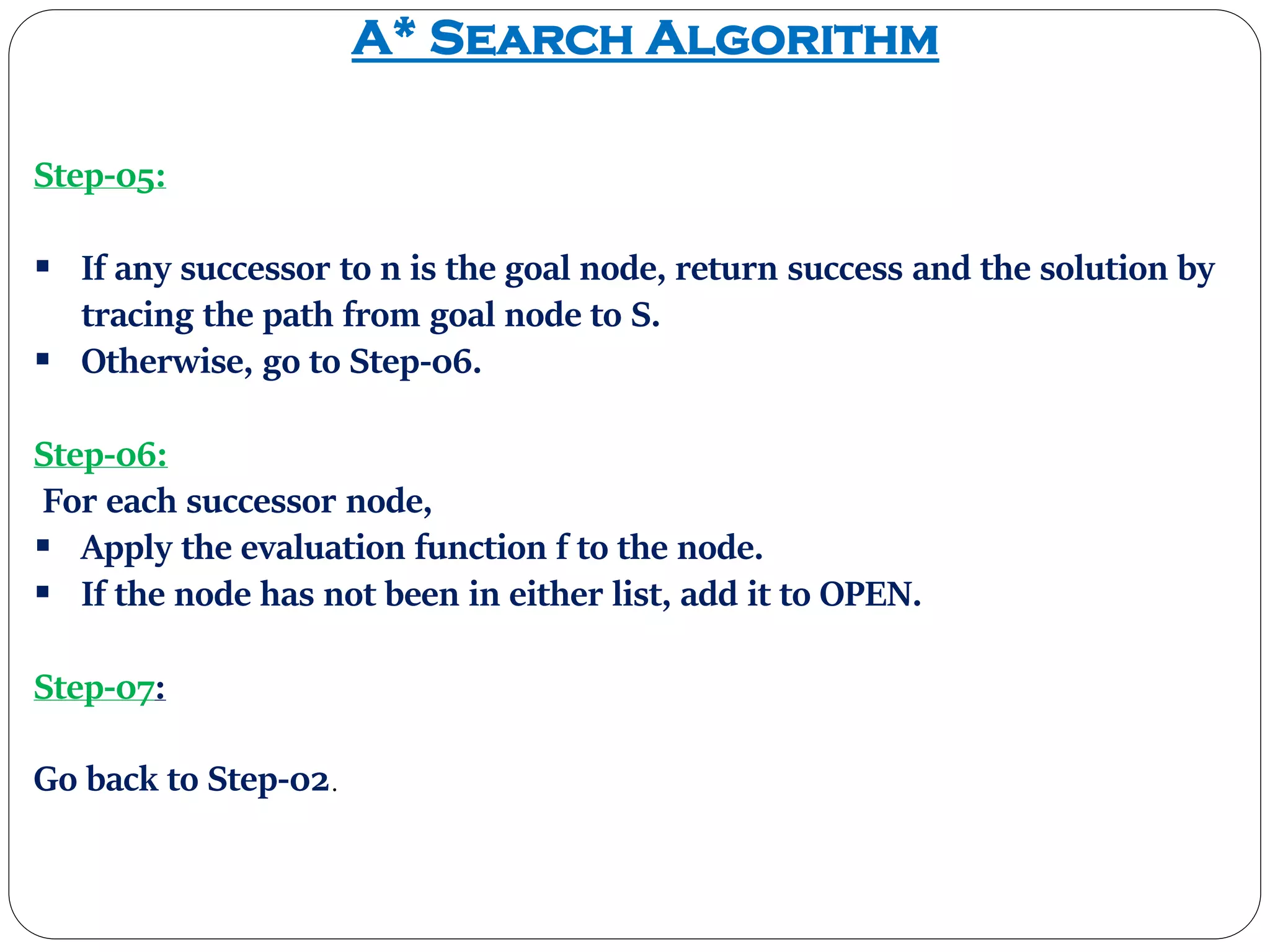 A* Search Algorithm | PPT