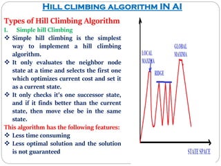 I. Hill climbing algorithm II. Steepest hill climbing algorithm | PDF