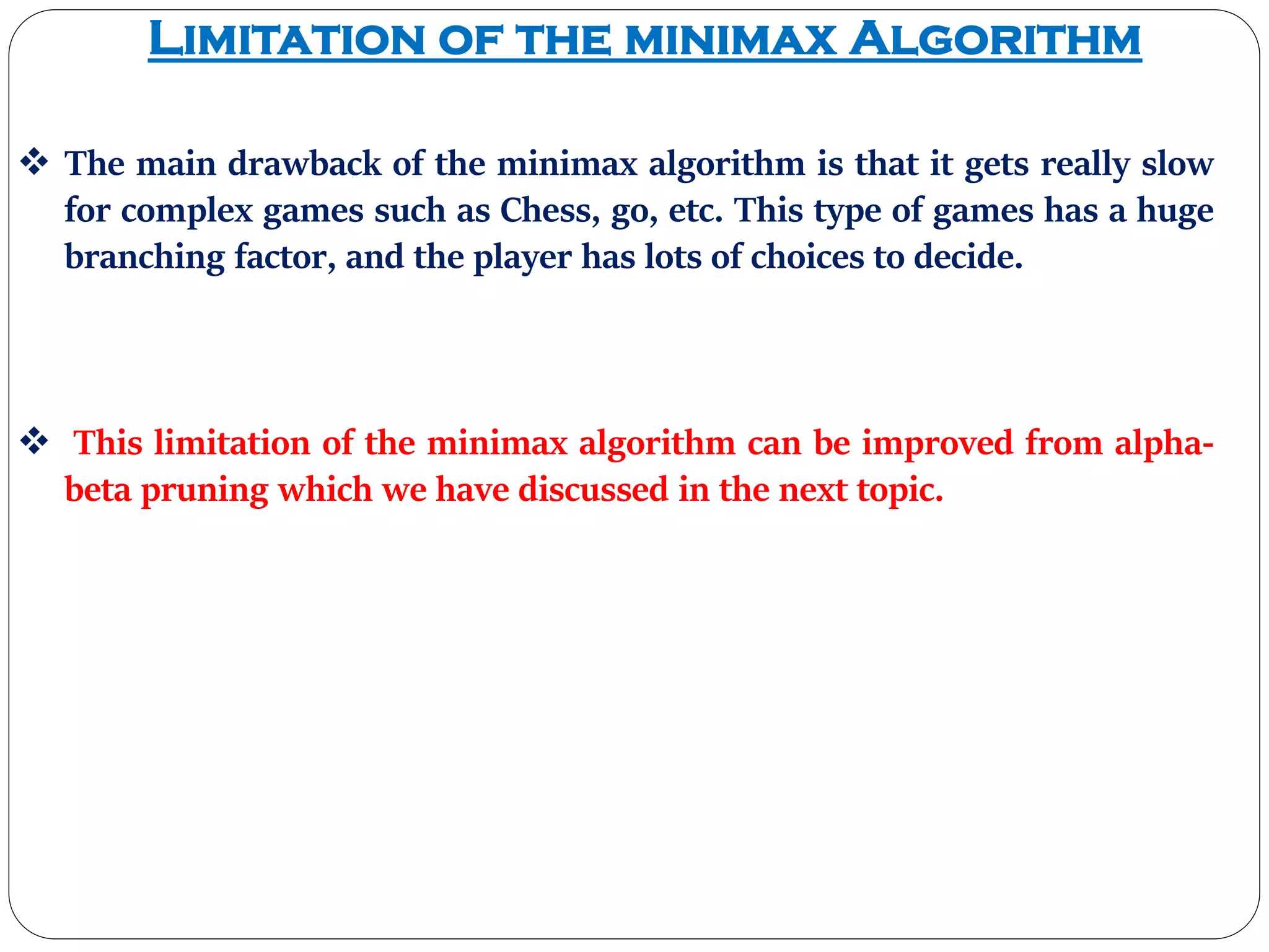 I. Mini-Max Algorithm in AI | PDF | Board Games and Puzzles | Games and ...