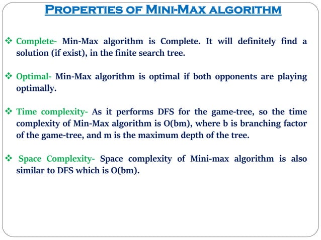 I. Mini-Max Algorithm in AI | PDF | Board Games and Puzzles | Games and ...