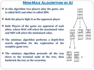 I. Mini-Max Algorithm in AI | PDF | Board Games and Puzzles | Games and ...