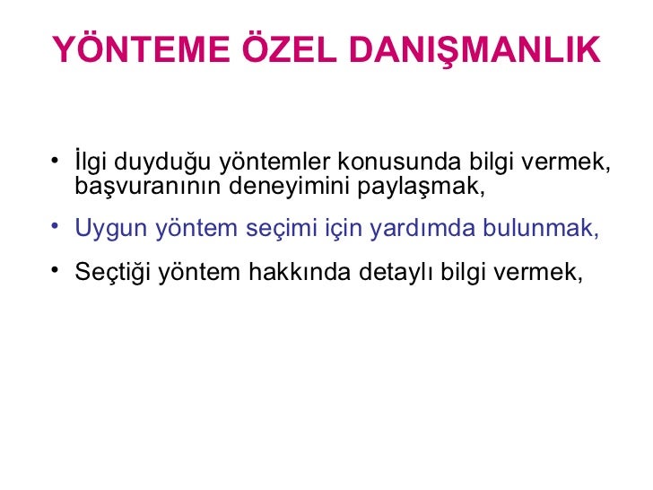 Danışmanlık çeşitleri