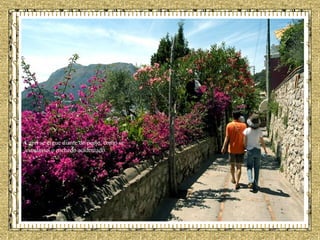 Capri se ergue diante do porto, como se 'escalasse' o rochedo acidentado.   