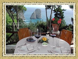 --todos caríssimos e turísticos demais-- com direito a outro panorama maravilhoso. 