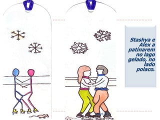 Stashya e Alex a patinarem no lago gelado, no lado polaco.   4ESAM.2010
