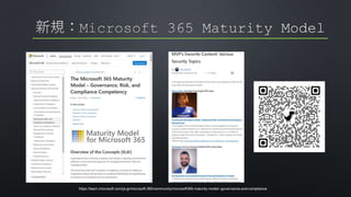 https://learn.microsoft.com/ja-jp/microsoft-365/community/microsoft365-maturity-model--governance-and-compliance
 