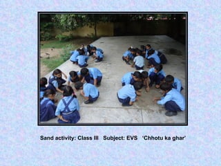 Sand activity: Class III  Subject: EVS  ‘Chhotu ka ghar’ 