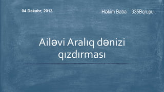 Həkim Baba 335Bqrupu04 Dekabr, 2013
Ailəvi Aralıq dənizi
qızdırması
 