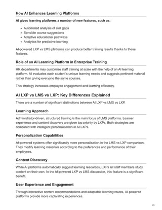 Lxp Courses AI LXP vs LMS vs LXP: Which Learning Platform Should Enterprises Choose ...