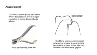 odontopediatria coronas temporales en los niños | PPTX