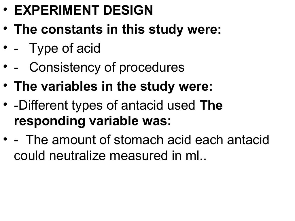 To Determine which Antacid could Neutralize the most Stomach Acid