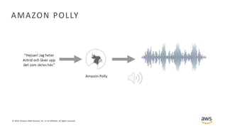© 2018, Amazon Web Services, Inc. or its Affiliates. All rights reserved.
AMAZON POLLY
 