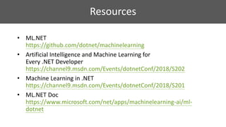AI and Machine Learning for .net developers | PDF
