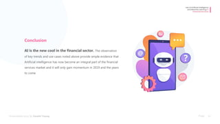 6 use cases of machine learning in Finance | PPTX