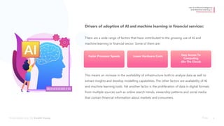 6 use cases of machine learning in Finance | PPTX