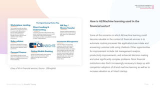 6 use cases of machine learning in Finance | PPTX
