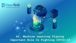 AI, Machine Learning Playing
Important Role In Fighting COVID-19
 
